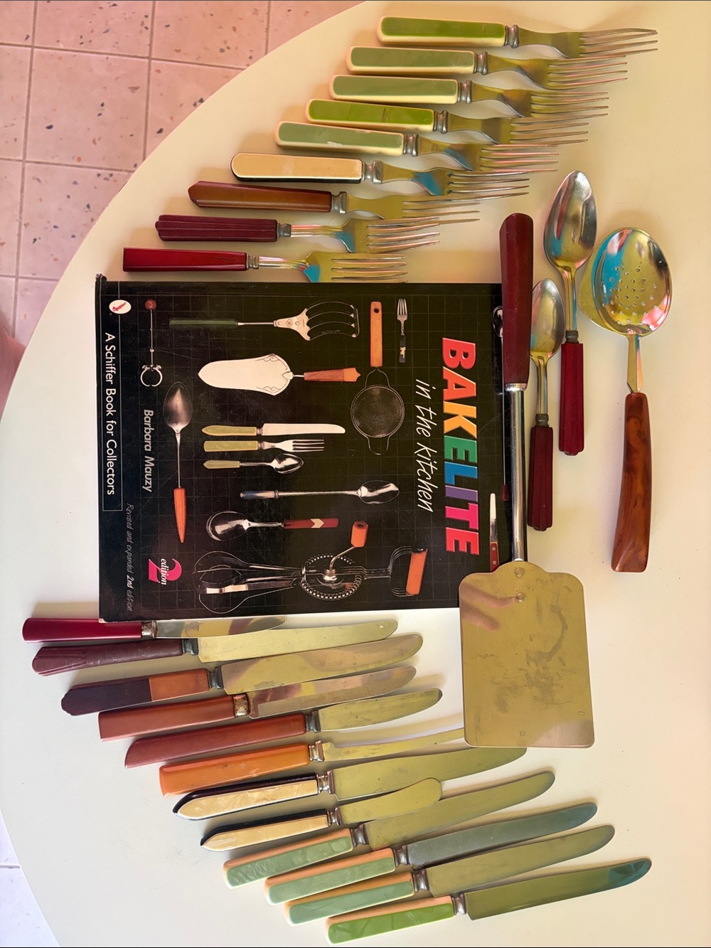 Bakelite Cutlery Set & Book